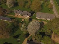 Photo propriété en vue aérienne par drone pour annonce immobilière