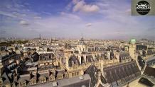 Photographie aérienne de l université de la Sorbonne à Paris