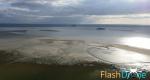 Photographie aérienne de la baie du Mont-Saint-Michel