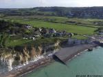 Photographie aerienne de paysage de bord de mer