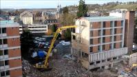 Photographie aerienne en drone suivi chantier de demolition evreux eure