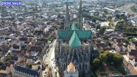 Photographie aérienne par drone cathédrale de Chartres en Eure-et-Loir 5