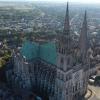 Photographie aerienne par drone cathedrale de chartres