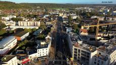 Photographie aérienne par drone de louviers Eure Normandie