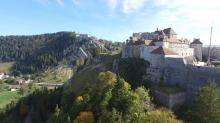 Photographie aerienne par drone du fort de joux