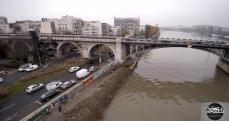 Photographie aérienne par drone du pont de Levallois Perret