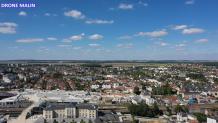 Photographie aérienne par drone ville de chartres