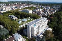 Photographie aérienne sur la ville de Vichy