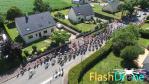 Photographie du peloton en vue aerienne de drone