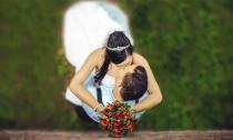 Photographie mariage en Île de France vue du ciel