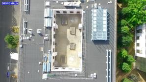 Photographie par drone d inspection sur chantier de construction