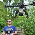 Drone-malin dans la Manche, travaux et vue aérienne