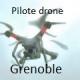 Pilote de drone sur grenoble vues aeriennes