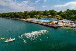 Pilote drone thonon les bains competion natation eau libre