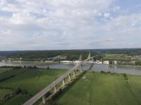 Pont au dessus de la seine en normandie