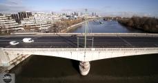 Pont de Suresnes en vue aérienne proche paris