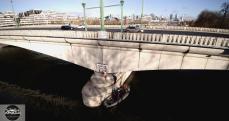 Pont de parisien photographie par un drone pour Inspection