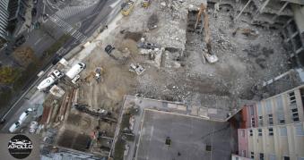 Prise de vue aérienne chantier Bagnolet Seine Saint Denis