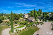 Prise de vue aérienne propriété le Galinier Lourmarin Lubéron