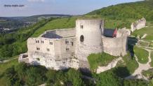 Prise de vue aérienne par drone château gaillard 10