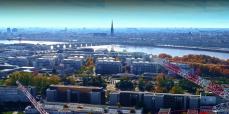 Prise de vue aérienne par drone de Bordeaux