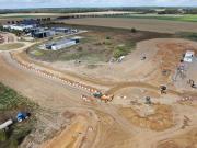 Prise de vue aérienne par drone de suivi de chantier de terrassement dans l'Eure