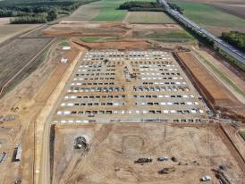 Suivi de chantier par drone sur les Hauts-de-France par prise de vue aérienne
