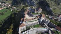 Photo en prise de vue aérienne par drone fort de Joux