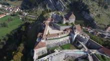 Photo en prise de vue aérienne par drone d'un monument