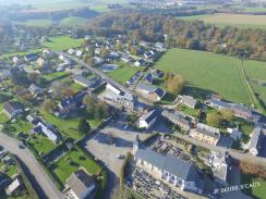 Prise de vue aérienne village en Normandie