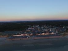 Quend plage les pins en Picardie photographie par un drone