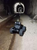 Robot d inspection terrestre sans fil Roview2 en action dans les égouts