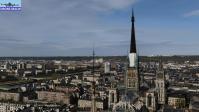 Rouen et sa cathedrale vue du ciel par un drone