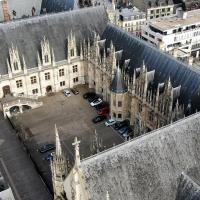 Rouen palais de justice vu du ciel par pilote de drone