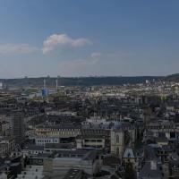 Rouen vue du ciel de normandie par un drone