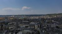 Rouen vue du ciel de normandie par un drone