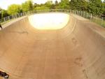 Skatepark en vue aerienne photographier par un drone