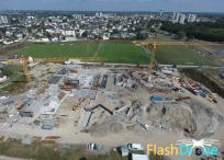 Suivi de chantier en vue aerienne dans la manche