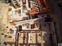 Suivi de chantier par drone, photo aérienne des travaux
