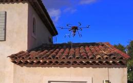 Traitement de toiture par drone