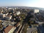 Ville en vue aerienne de drone