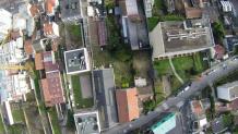 Ville vue du ciel par un drone