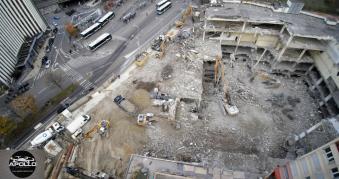 Vue aérienne chantier Bagnolet Seine-Saint-Denis