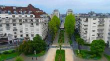 Vue aérienne de la ville de Pau dans les pyrènes atlantiques