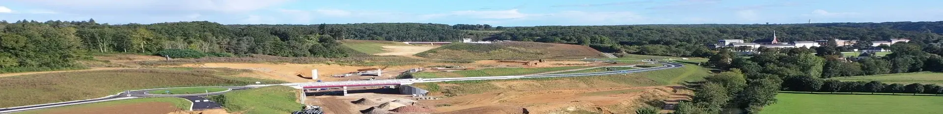 Vue aérienne de suivi de chantier par drone