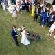 Vue aerienne mariage photographier d un drone