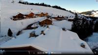 Vue aerienne par drone auvergne rhone alpes le grand bornand