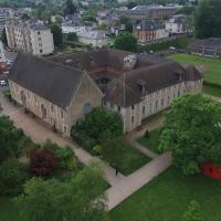 Vue aerienne par drone conservatoir de musique evreux