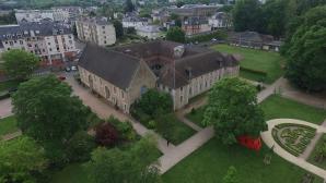 Vue aérienne par drone conservatoire de musique Evreux