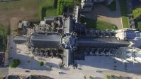 Vue aérienne par drone de la cathédrale d Evreux